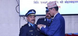 IGP Kunwar receives insignia