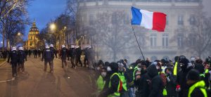 What is fueling demonstrations in France?