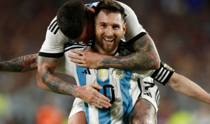 Messi becomes the third player to cross 100 international goals