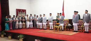 Newly-appointed ministers sworn in