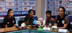 Nepal and India in the inauguration match of SAFF U–17 Women’s Championship
