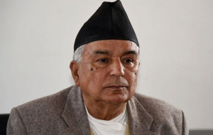 President Poudel being taken to India for further treatment