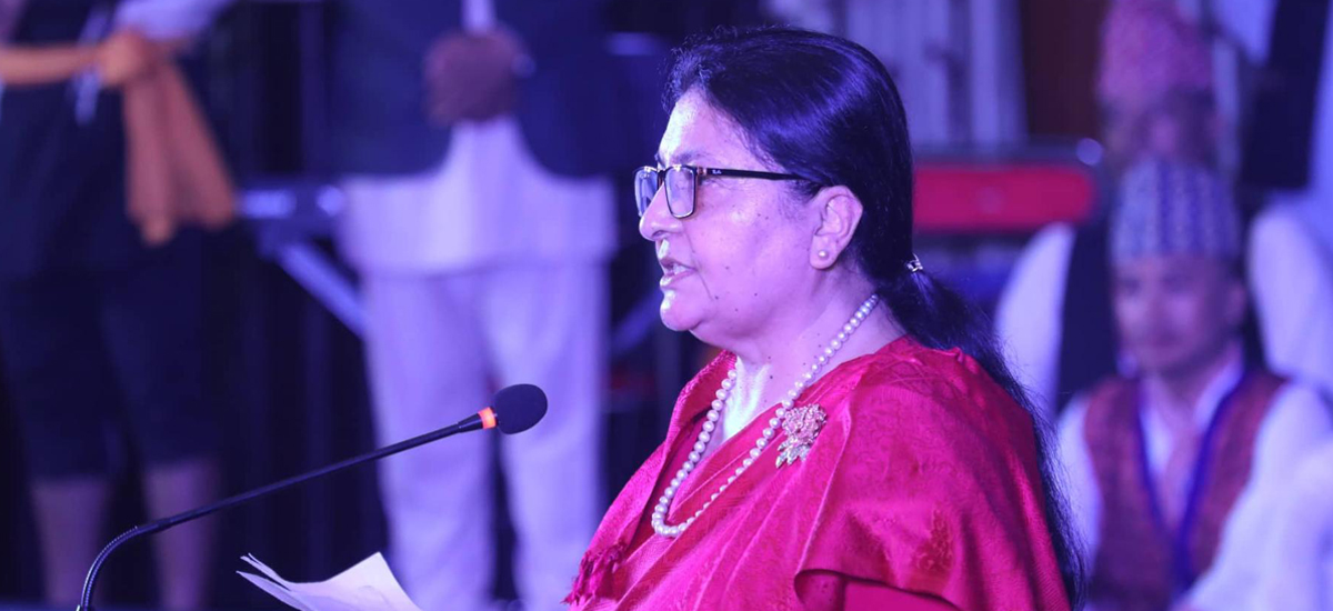 Former President Bhandari extends International Workers’ Day best wishes