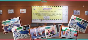 Cartoon Exhibition for spreading awareness regarding Road Safety; 12 Interesting Pictures (Photo Feature)