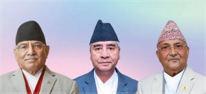 Top leaders of three major parties meet in Singha Durbar