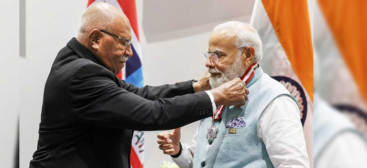PNG and Fiji accords PM Modi with highest honors