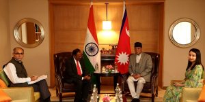 PM Dahal meets Foreign Secretary Kwatra and Security Advisor Doval