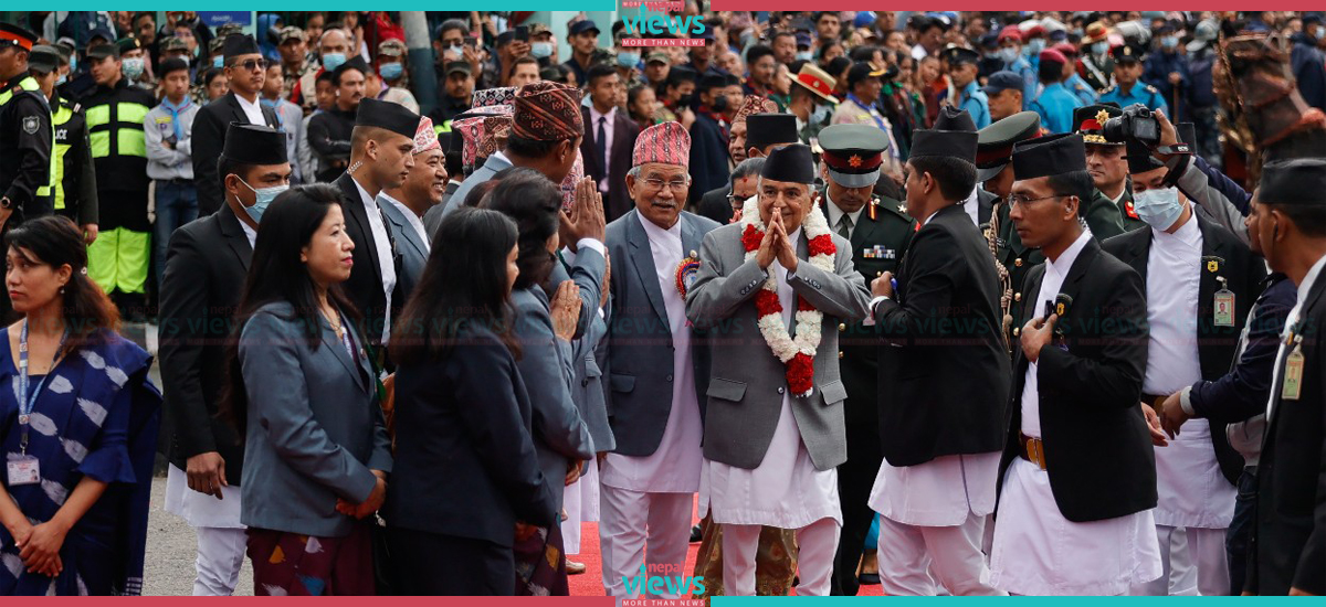 President Paudel observes Bhoto Jatra festival