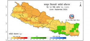 Monsoon rainfall predicted to be less than average this year