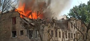 Russian missile hits hospital in Dnipro