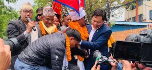 Double amputee Sagarmatha climber Budha welcomed at TIA