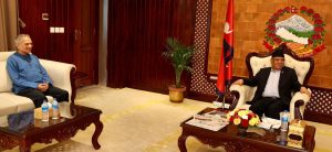 PM Dahal, NSP Chair Bhattarai hold meeting