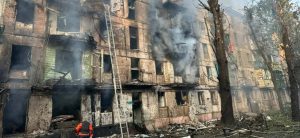 Russian ‘Missile’ attack on civilian building on Kryvyi Rih