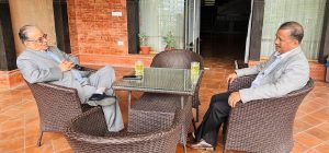 PM Dahal, Chand meet to discuss current political affairs