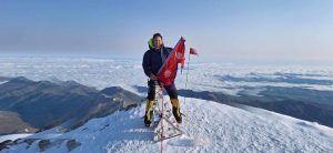 Pandey climbs Elbrus, Europe’s highest mountain