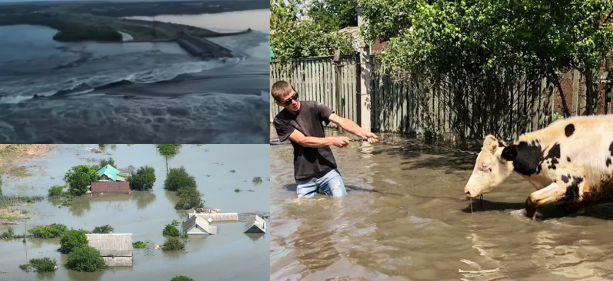 Ukraine and Russia blame each other for Kakhovka dam’s collapse; Flood affects lives