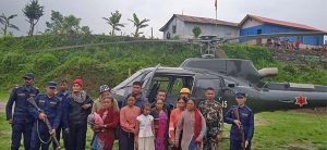 Nepal Army helicopter rescues Panchthar landslide’s 12 victims