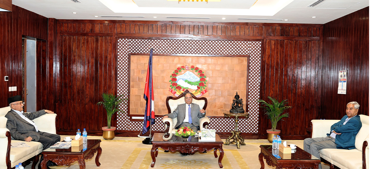 Positive discussion among top leaders in Baluwatar