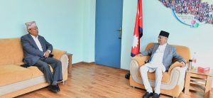 Meeting between Oli and Bhim Rawal