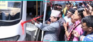 Suryabinayak-Ratnapark fast-track bus service comes into operation