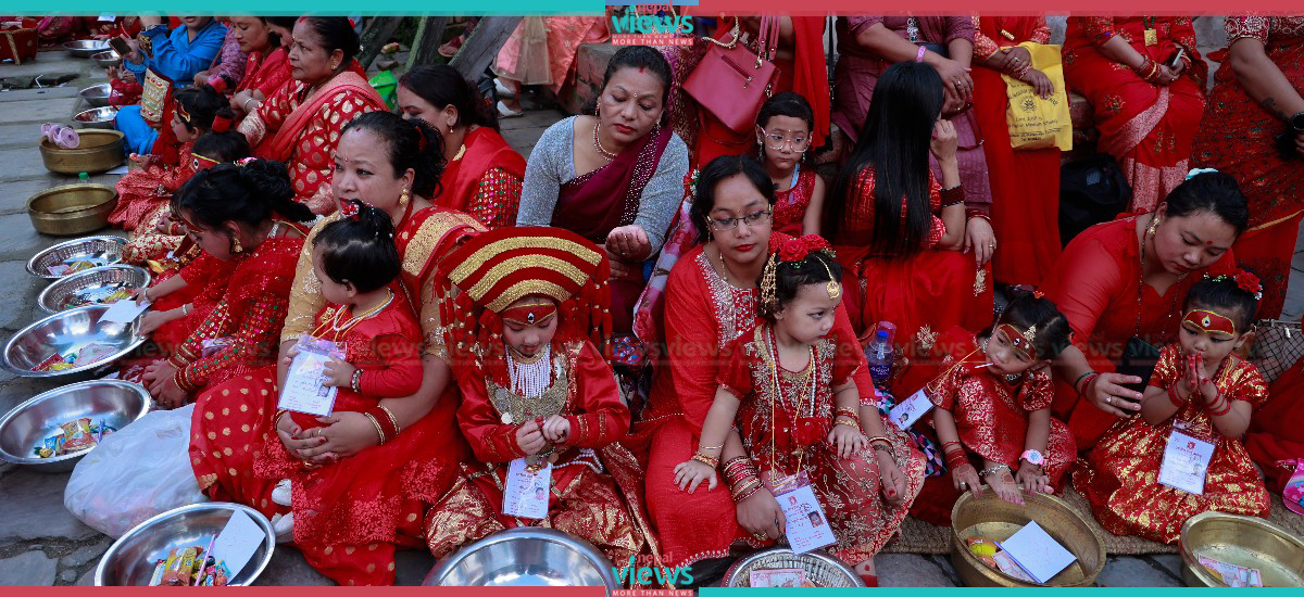 Second Day of Indra Jatra: Kumari Puja at Hanuman Dhoka (Photo Feature)