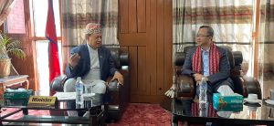 Meeting between Health Minister Basnet and Chinese Ambassador Song