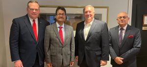 Foreign Minister Saud meets with former US Secretary of State Pompeo