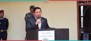 Home Minister Shrestha assures flood victims in Mustang
