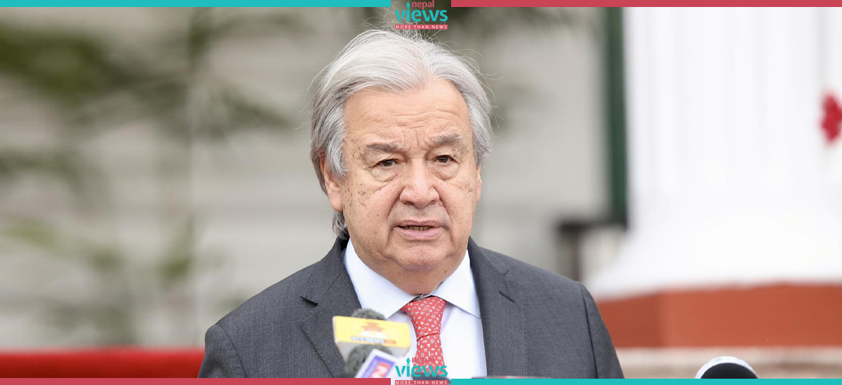UN Secretary-General Guterres visiting Everest region today