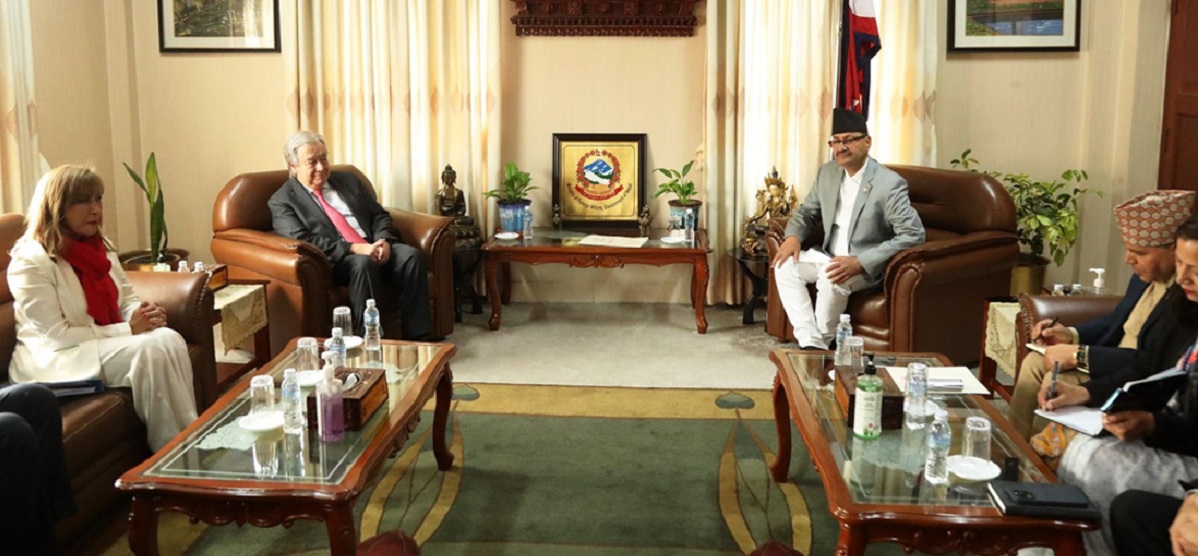 UN Secretary-General Guterres in Singhadurbar