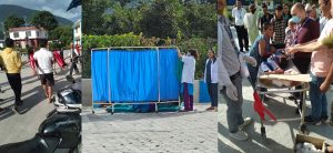 Bajhang Earthquake: Patients receiving treatment on hospital premises