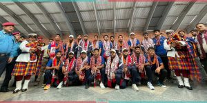 National Cricket Team arrives in TIA