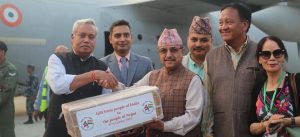 Handing over of Earthquake Relief Materials to Government of Nepal