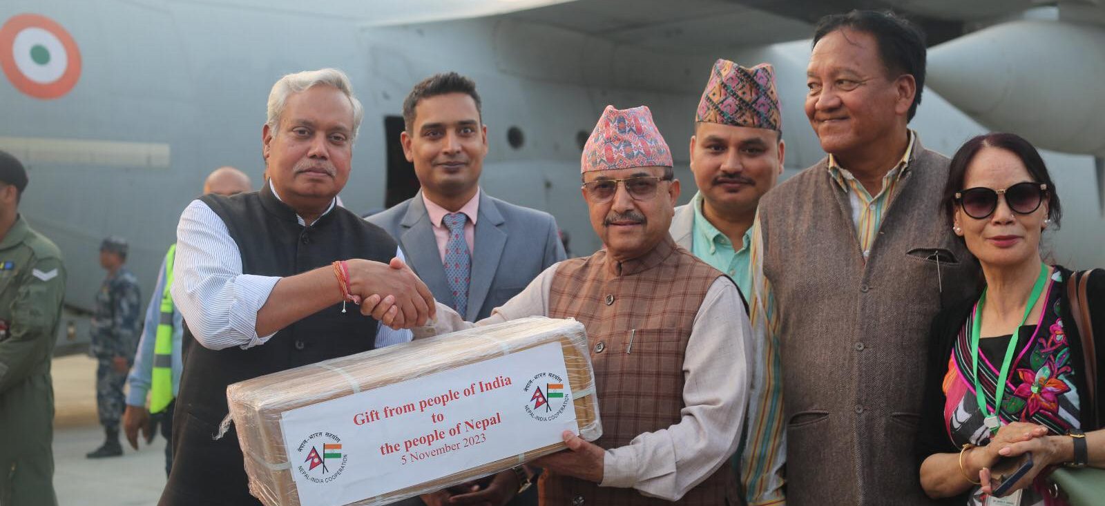 Handing over of Earthquake Relief Materials to Government of Nepal
