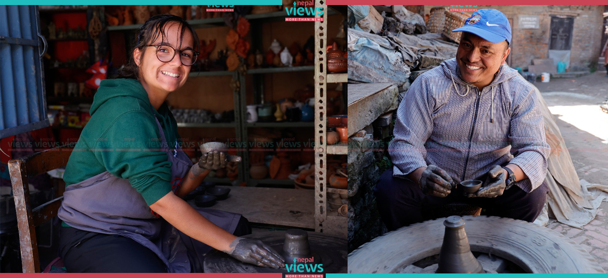 Potters making clay lamps for upcoming Tihar (Photo Feature)