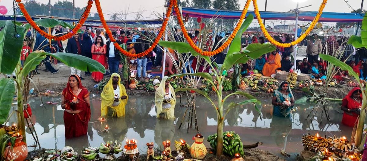 Preparations for Chhath in Kathmandu