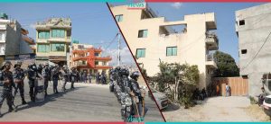 Situation outside Durga Prasai’s residence (Photos)