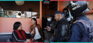 Police arrest suspicious demonstrators from Hotels in Tinkune