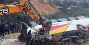 Death of 2 people in bus accident