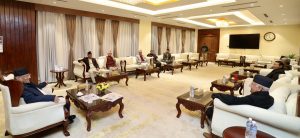 Major parties’ top leaders meet in Baluwatar