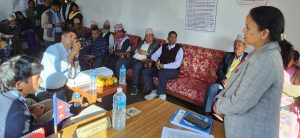Minister Sharma provides relief materials to quake-affected journalists