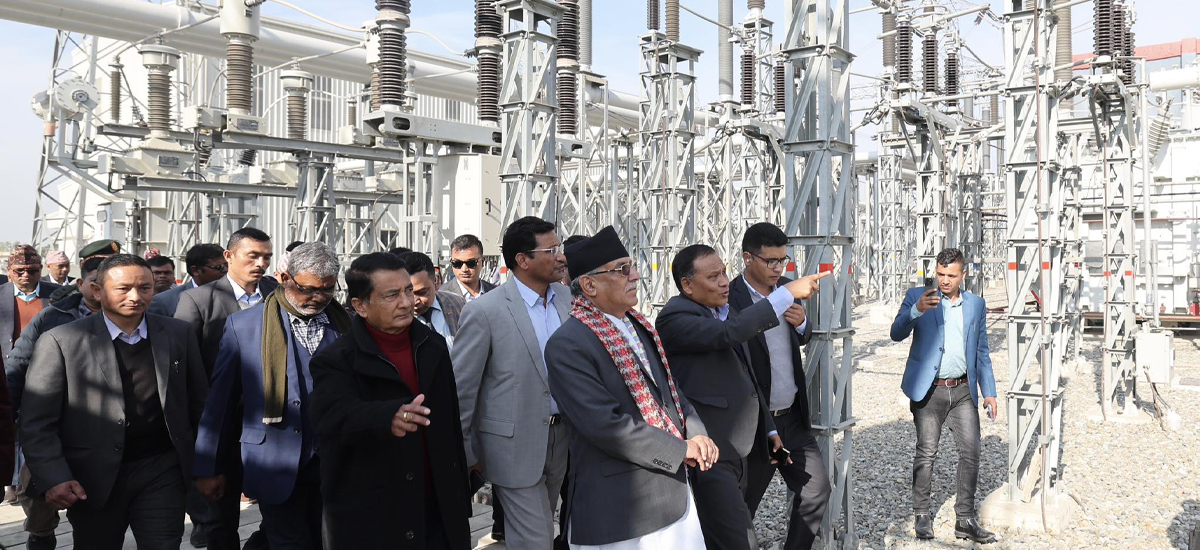 PM Dahal inaugurates Nepal’s 2nd Largest Substation