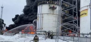 Ukraine drone explodes St. Petersburg gas terminal station
