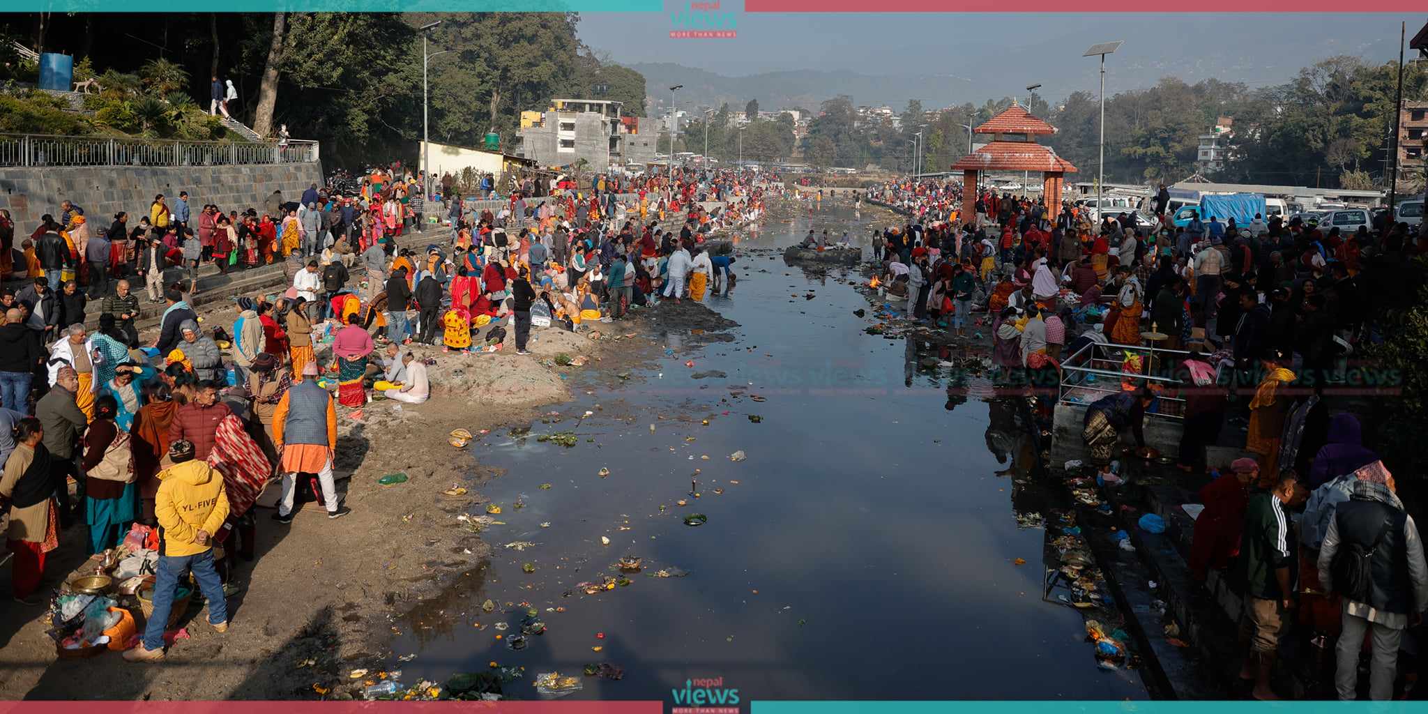 Devotees performing Gaya Sharadhha in Gokarneshwor (Photo Feature)