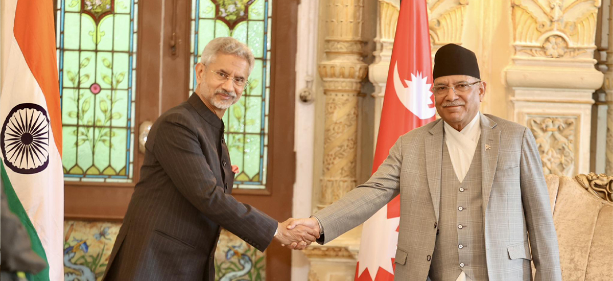 External Affairs Minister Dr. S. Jaishankar meets PM Dahal in Baluwatar