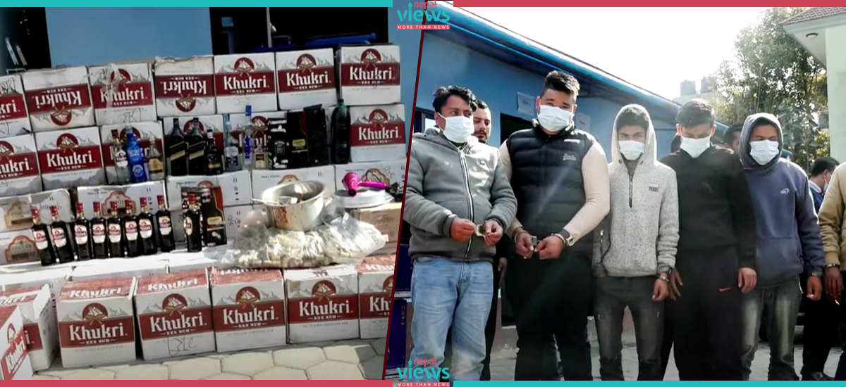 Police arrest 9 people in fake liquor manufacturing case