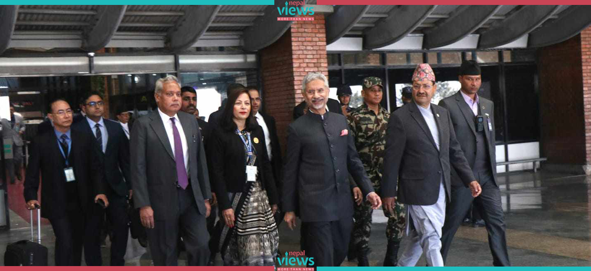 External Affairs Minister of India Dr. S. Jaishankhar arrives in Kathmandu (Photos)