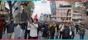 ANNFSU organizes torch rally against Minister Jwala (Photo feature)