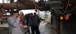 PM Dahal inspects Udayapur Cement Industry