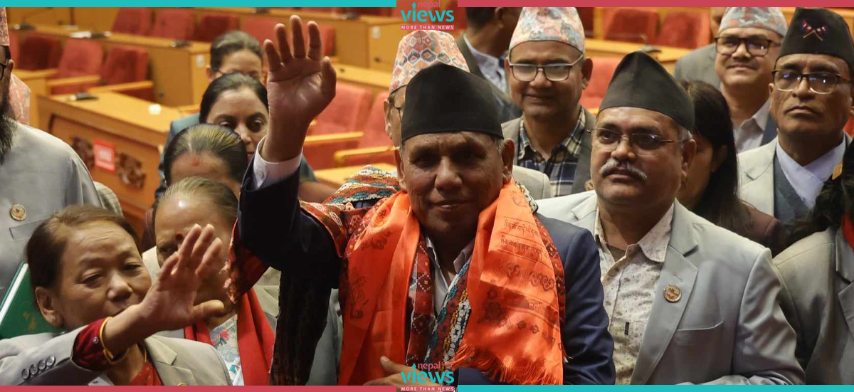 Celebration of newly-elected NA Chairperson Narayan Prasad Dahal